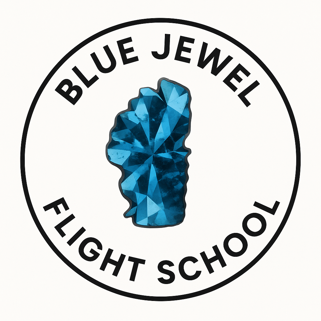 Blue Jewel Flight School logo